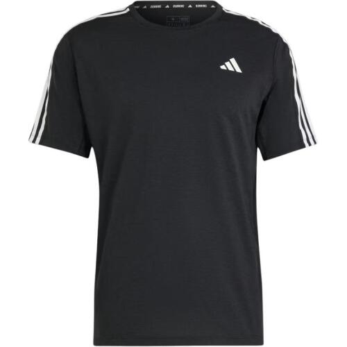 Мужская футболка adidas OWN THE RUN 3-STRIPES TEE черная