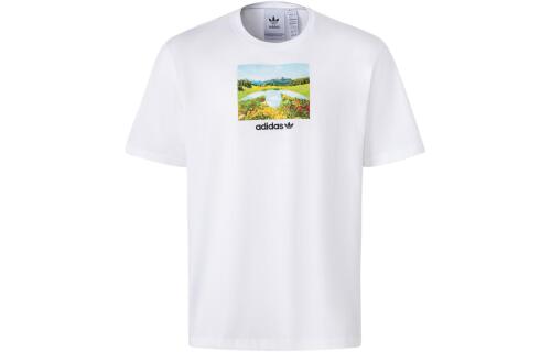 Мужская футболка adidas DAY GRAPHIC TEE белая