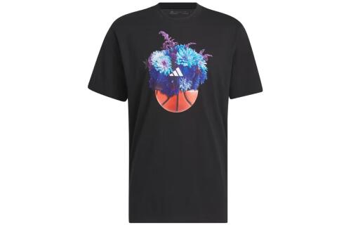 Мужская футболка adidas FLORAL HOOPS GRAPHIC TEE черная