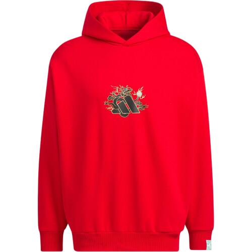 Мужское худи adidas BASKETBALL CNY HOODIE красное