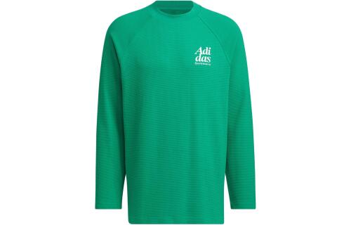 Мужская футболка adidas SMALL LOGO LONG SLEEVE TEE зеленая