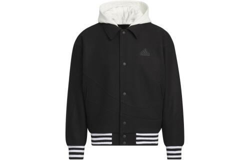Мужская куртка adidas DETACHABLE MELTON HOODED JACKET черная
