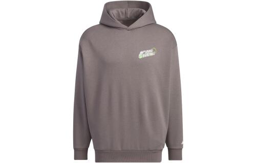 Мужское худи adidas BASKETBALL GRAPHIC HOODIE серое