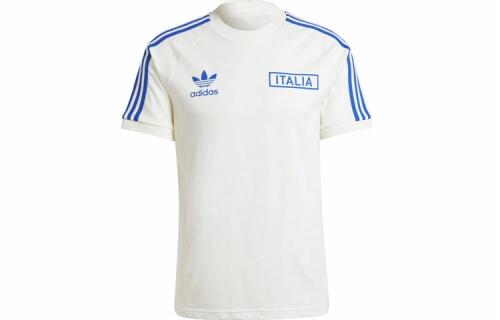 Мужская футболка adidas ITALY ADICOLOR 3-STRIPES T-SHIRT белая