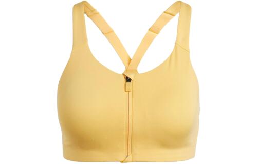 Женский топ adidas TLRD IMPACT LUXE ZIP BRA желтый