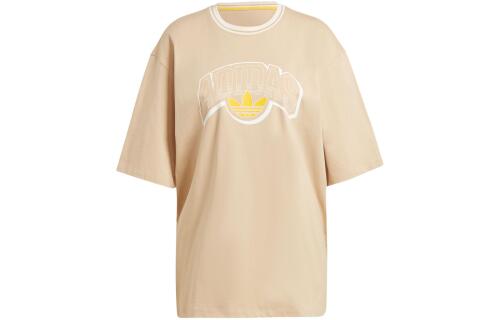 Женская футболка adidas BIG LOGO GRAPHIC TEE коричневая