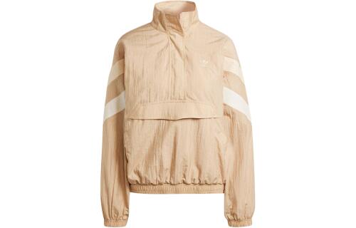 Женская куртка adidas 1/2 ZIP WINDBREAKER коричневая