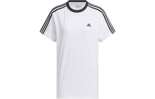 Женская футболка adidas ESSENTIALS 3-STRIPES T-SHIRT черно-белая