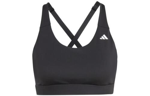 Женский топ adidas ULTIMATE RUN MEDIUM-SUPPORT BRA черно-белый