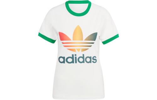 Женская футболка adidas GRADIENT TREFOIL CALI TEE белая
