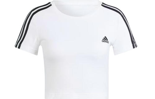 Женская футболка adidas ESSENTIALS 3-STRIPES TEE белая