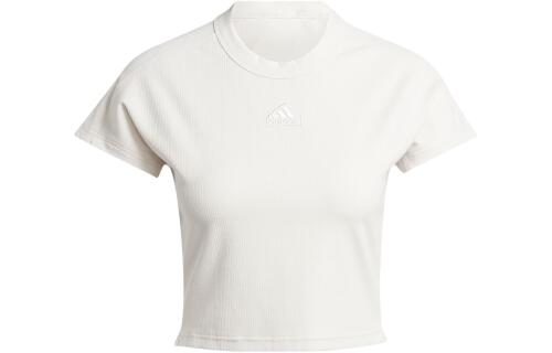 Женская футболка adidas LOUNGE RIBBED CROP TEE IP2272