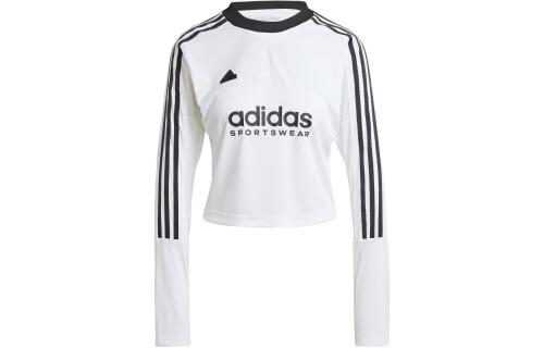 Женская футболка adidas TIRO 3-STRIPES LONG SLEEVE TEE белая