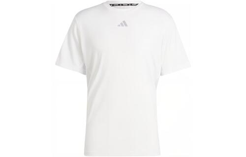 Мужская футболка adidas HIIT WORKOUT 3-STRIPES TEE белая