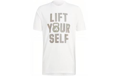 Мужская футболка adidas AEROREADY LIFT YOUR SELF T-SHIRT белая