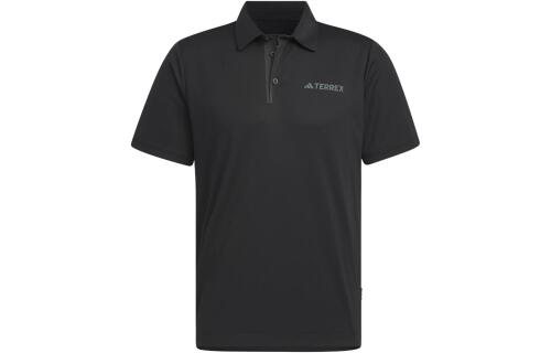 Мужская футболка adidas BASIC POLYGIENE POLO SHIRT черная