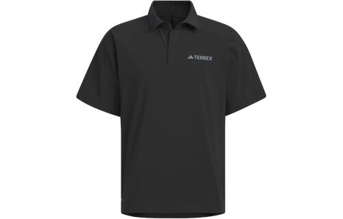 Мужская футболка adidas WOVEN AEROREADY POLO SHIRT черная