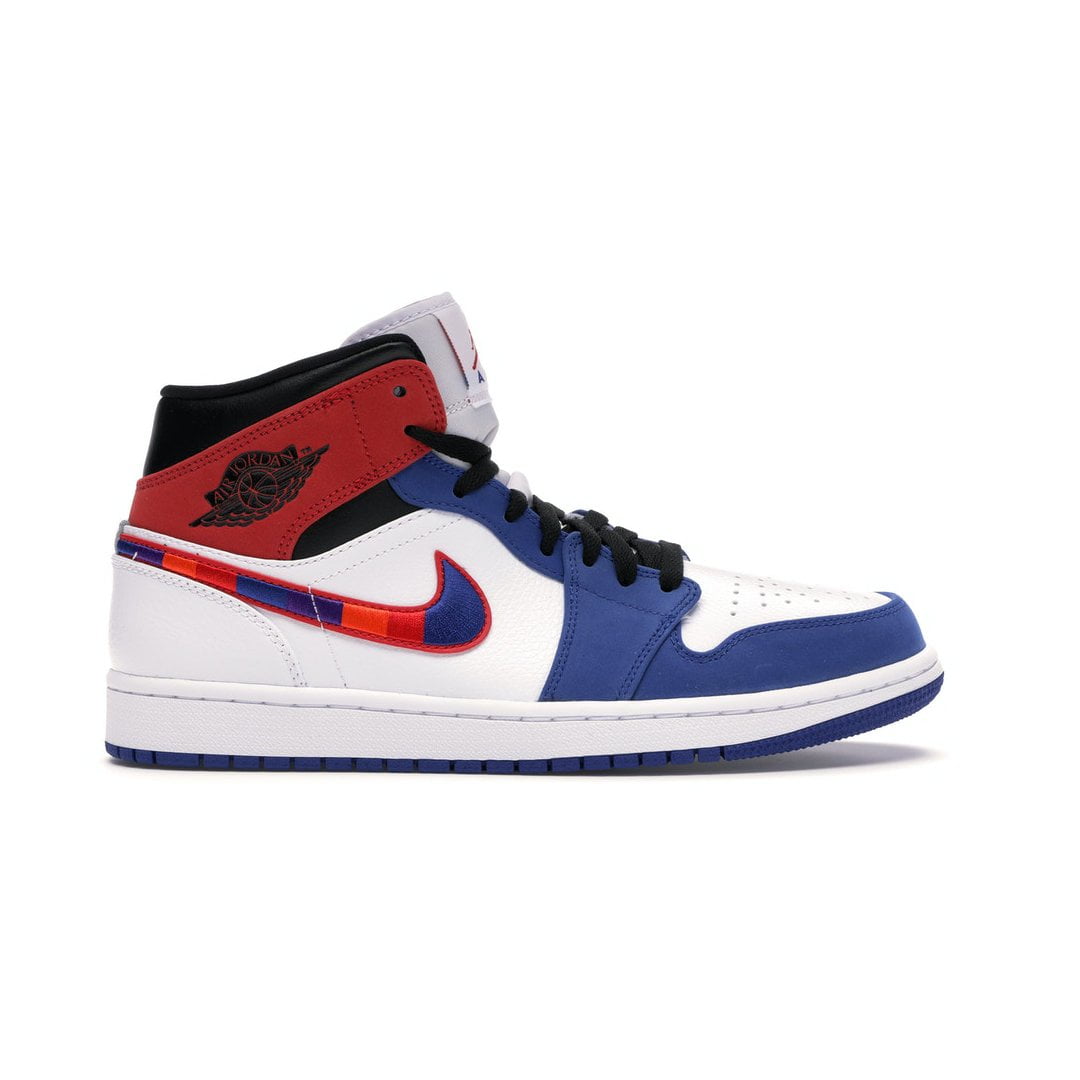 Кроссовки Nike Air Jordan 1 Mid Multi-Color Swoosh