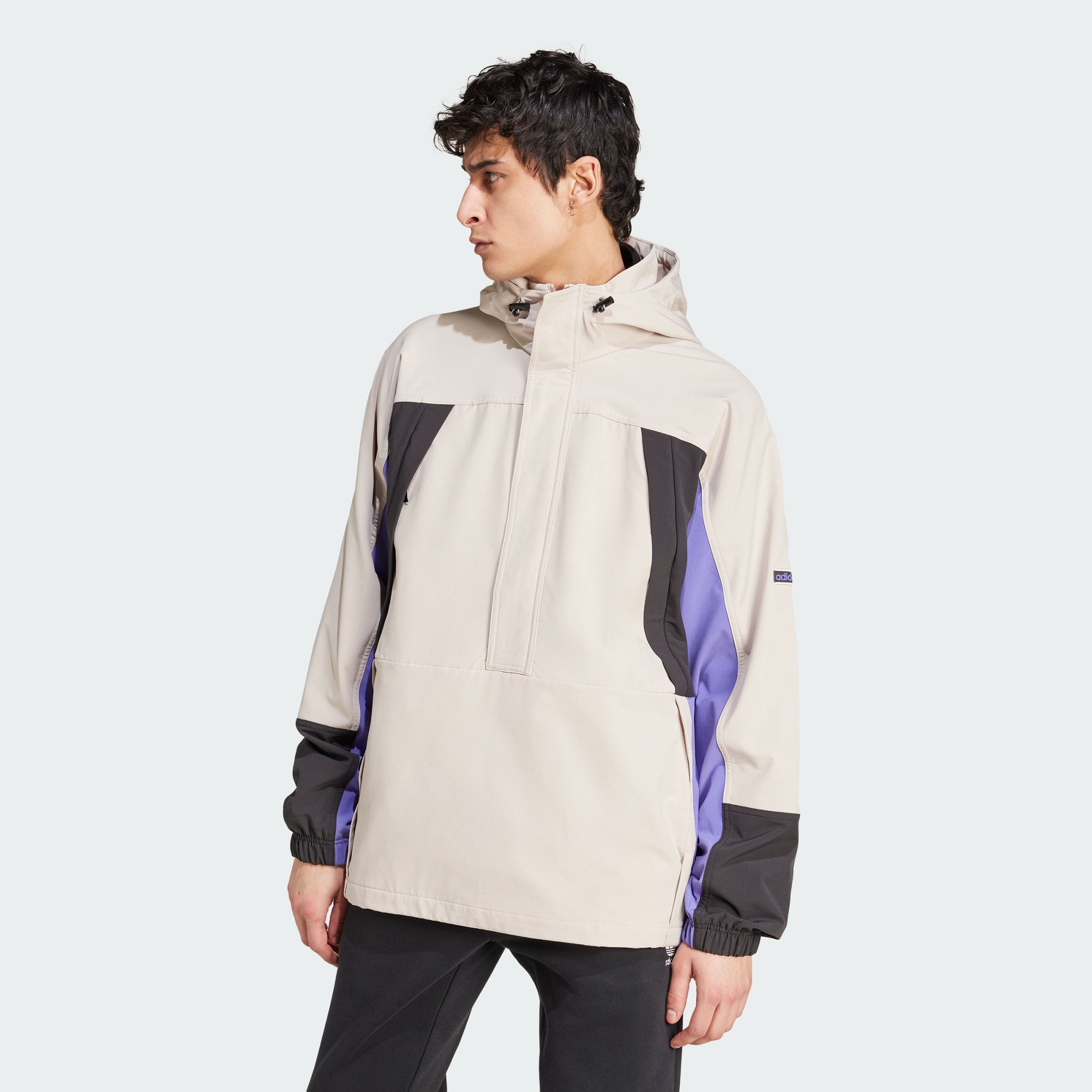 Мужская куртка  adidas COLORBLOCK ANORAK бежевая