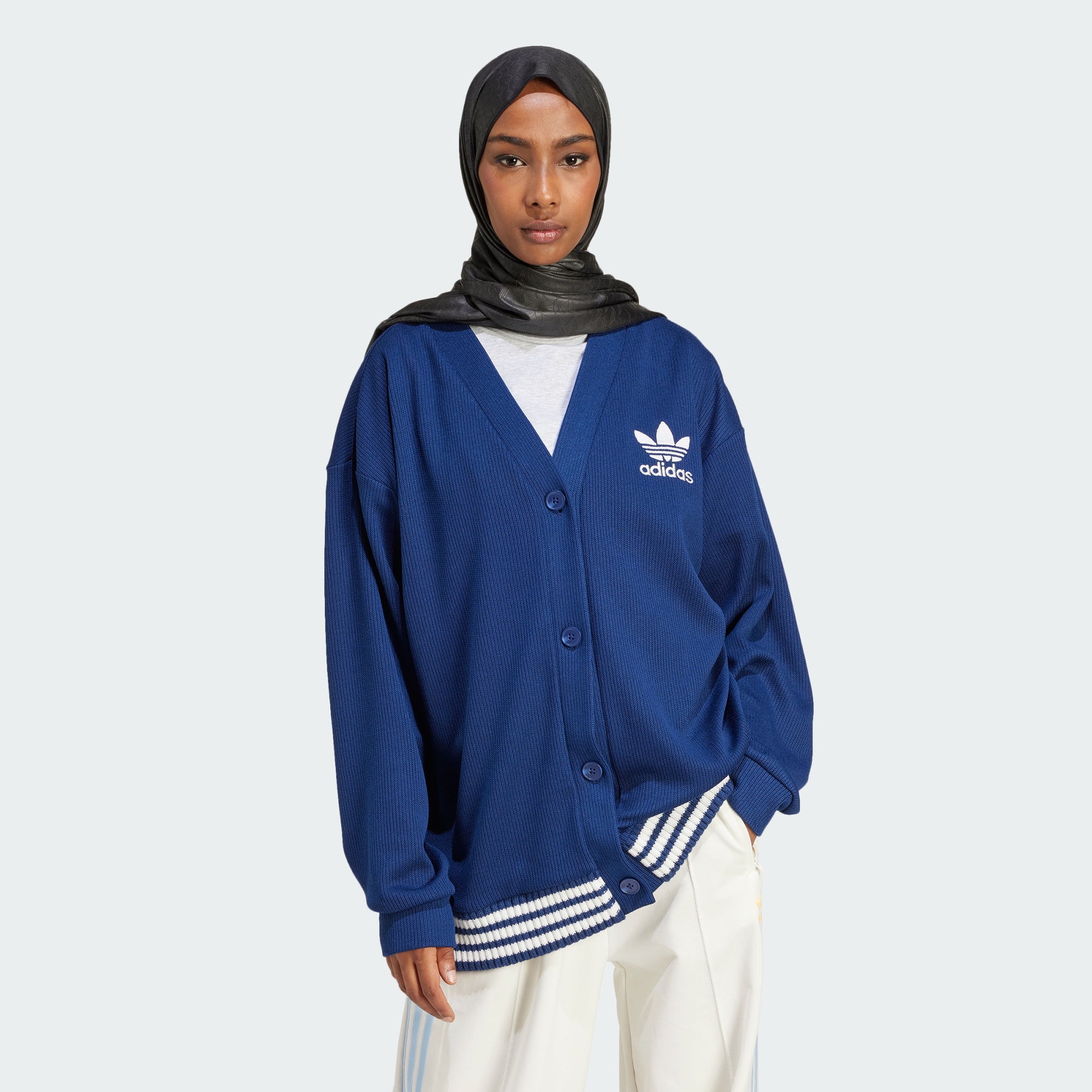 Женский кардиган adidas CARDIGAN синий