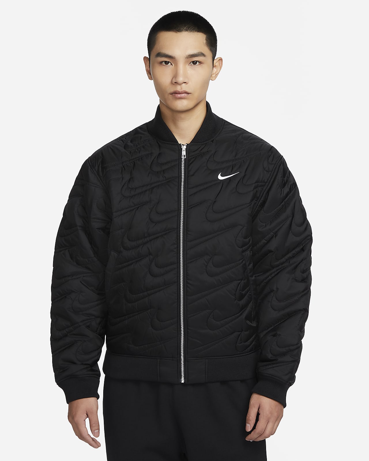 Мужская куртка Nike Sportswear Swoosh черная