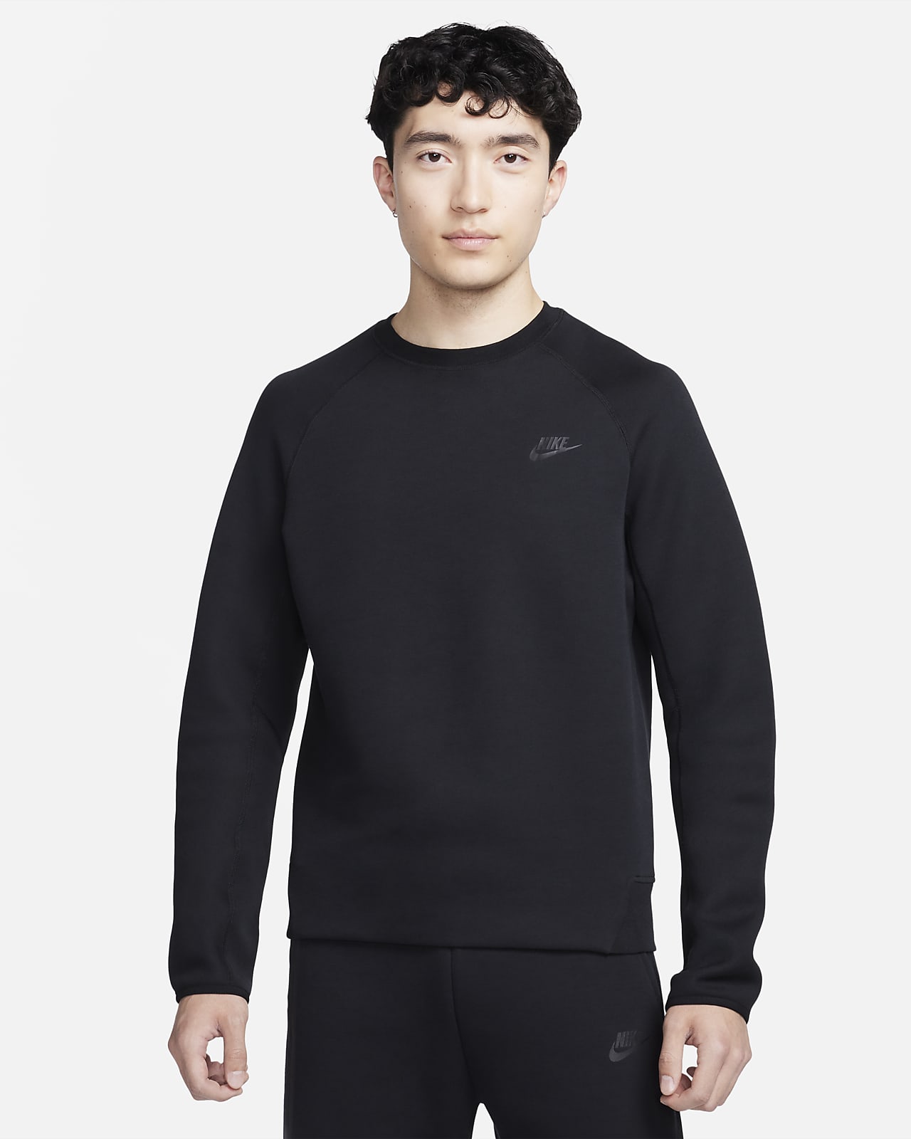 Мужской топ Nike Sportswear Tech Fleece черный