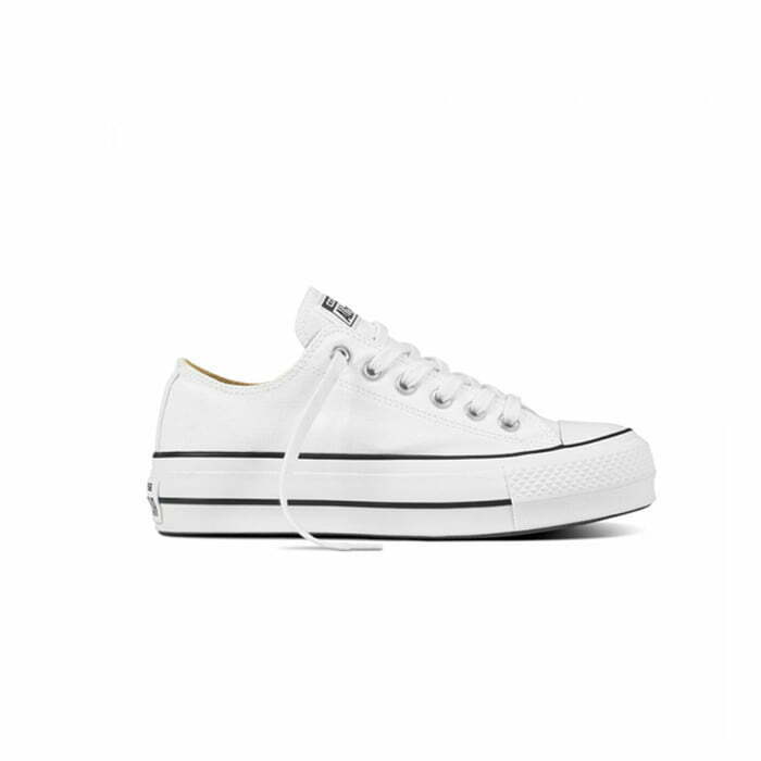 Кеды Converse Chuck Taylor All-Star Lift Ox White Black (W) черно-белые