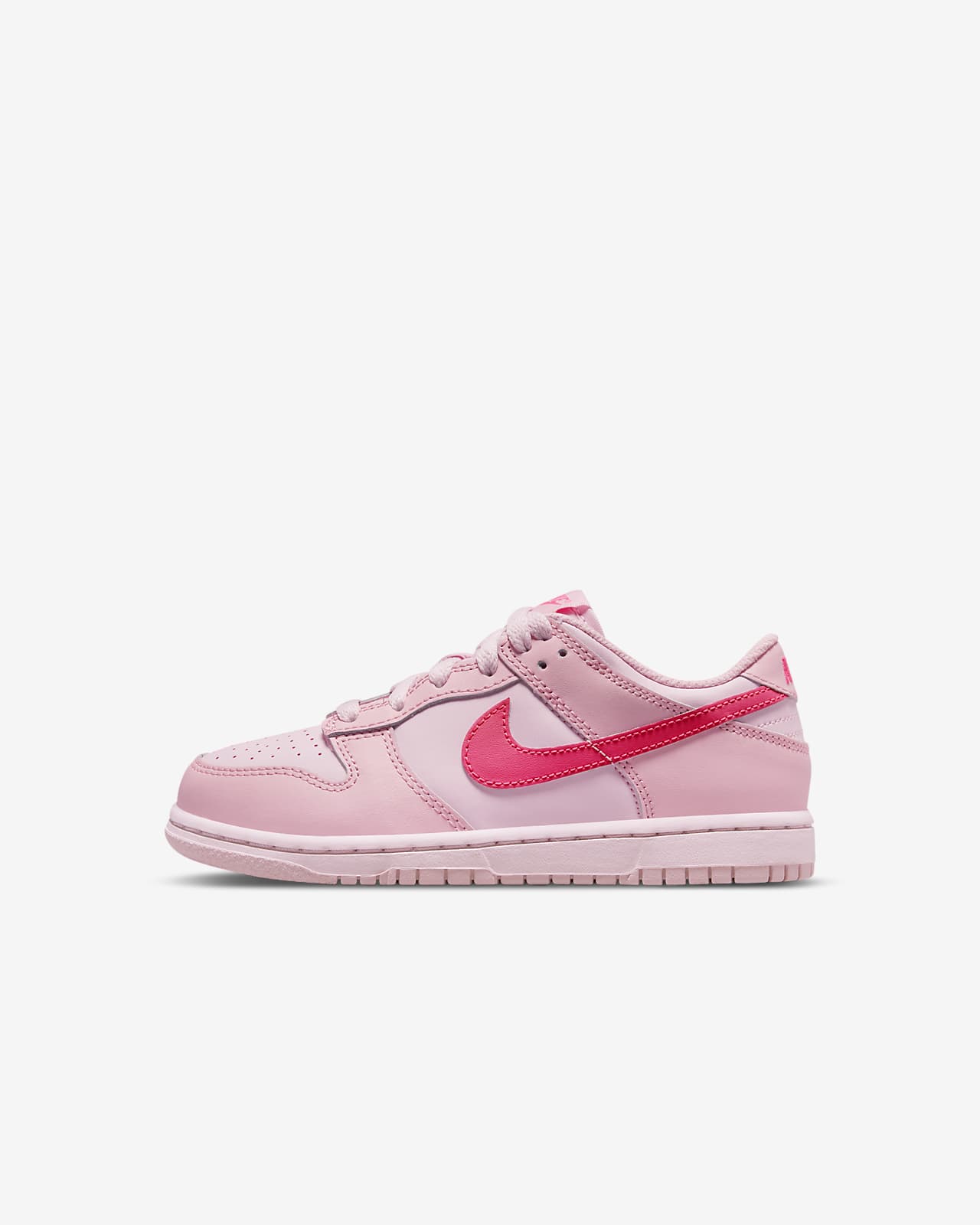 Детские кроссовки Nike Dunk Low (PS) розовые