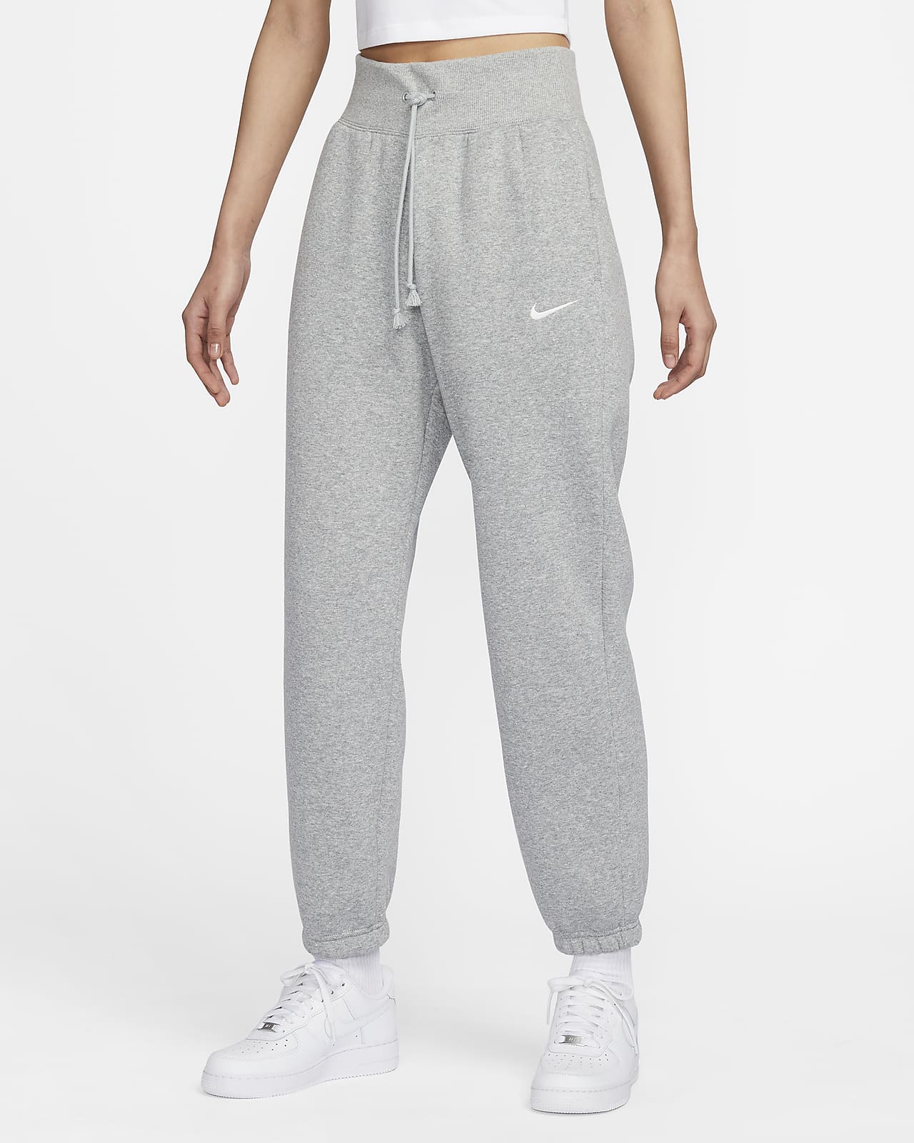 Женские брюки Nike Sportswear Phoenix Fleece серые