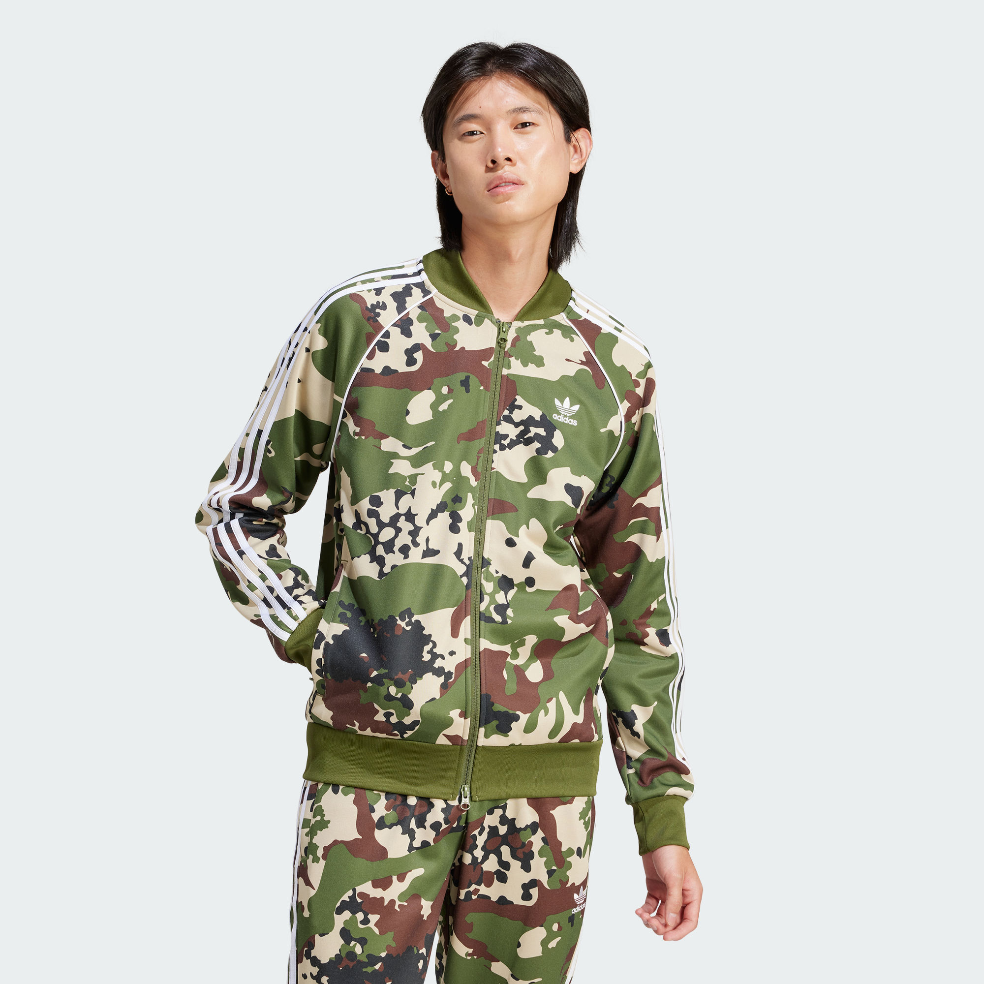 Мужская куртка adidas CAMO SSTR TRACK TOP IS0253