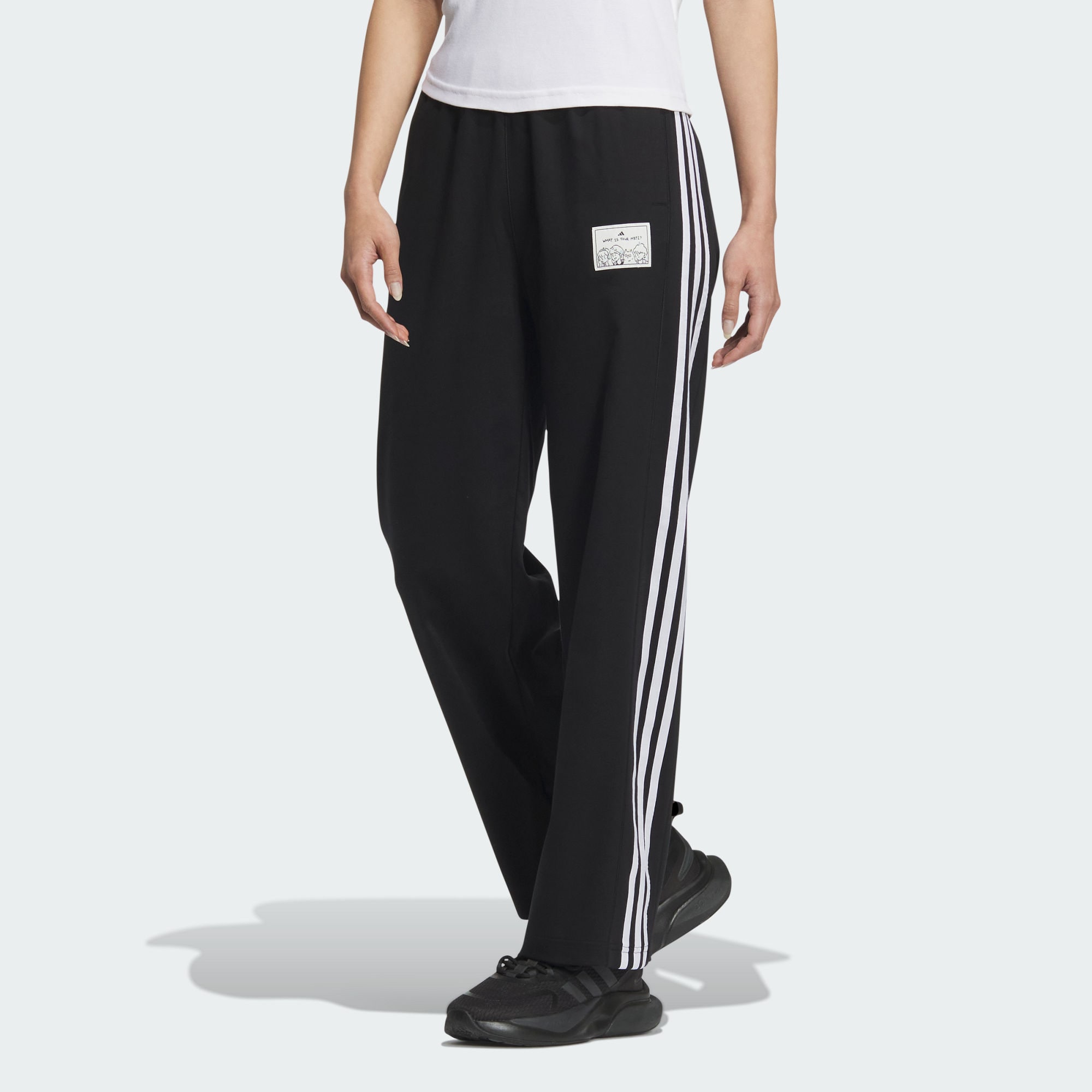 Женские брюки adidas GRAPHIC KNIT JOGGERS MBTI черно-белые