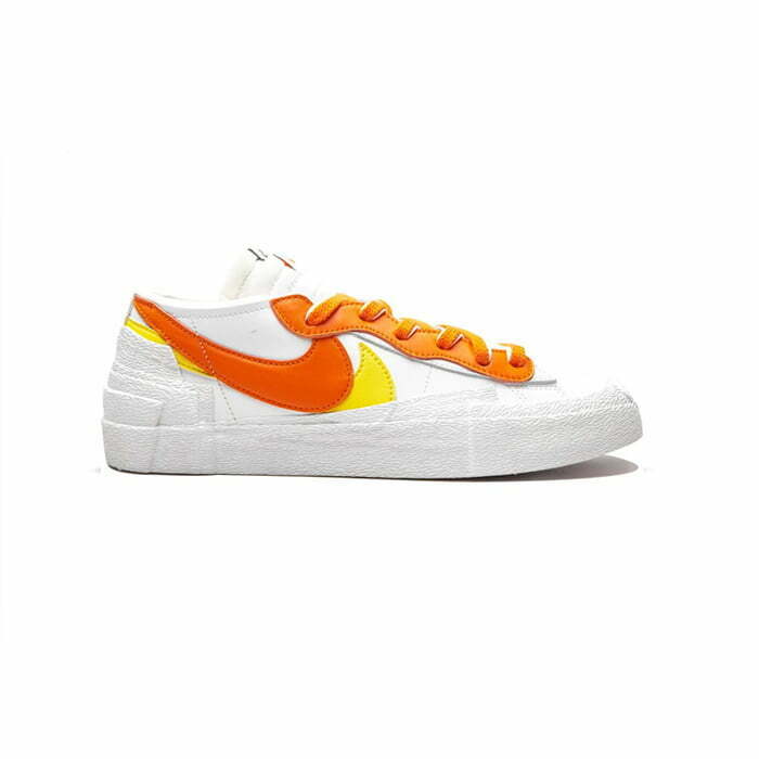 Кеды Nike  Blazer Low sacai White Magma Orange