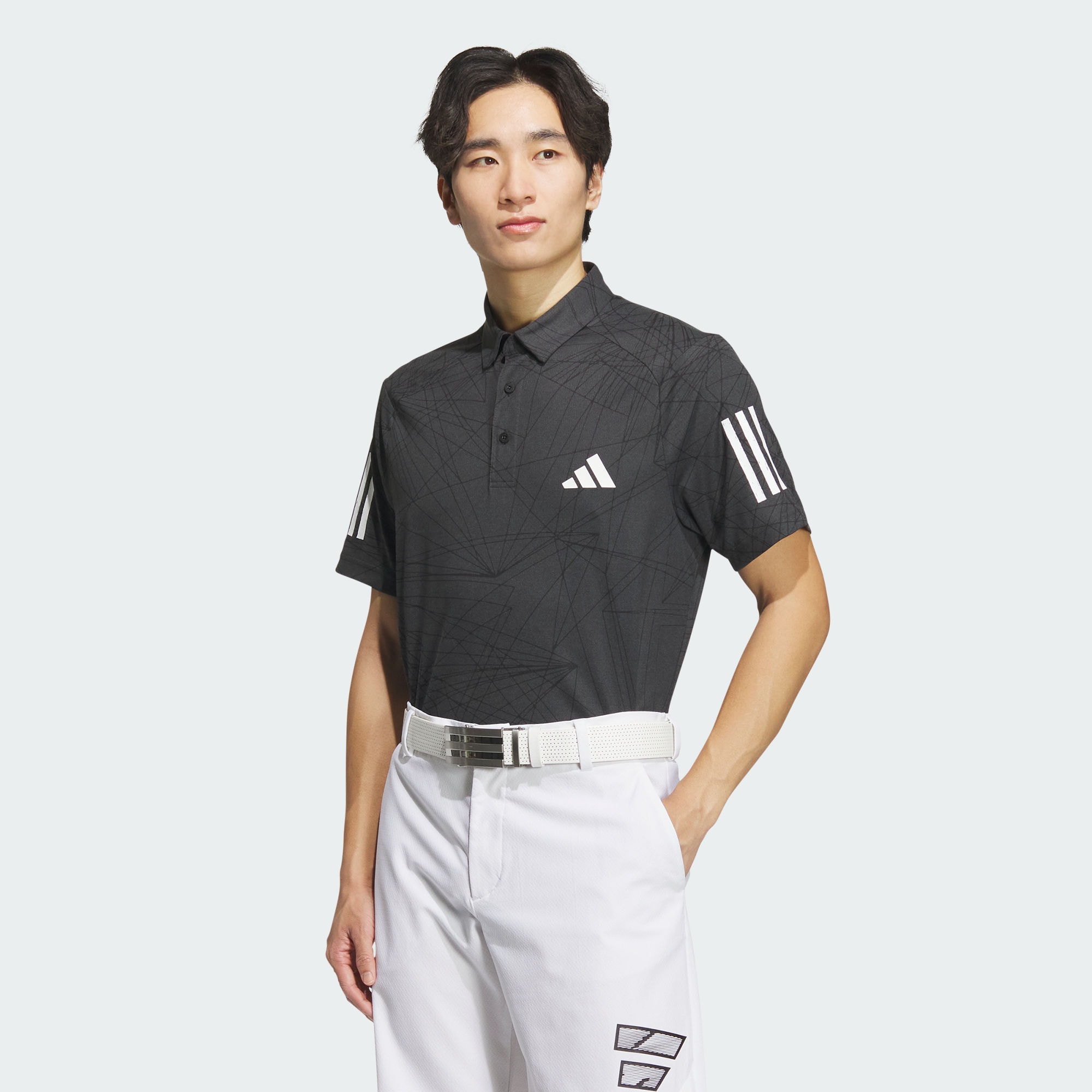 Мужская футболка adidas SHORT SLEEVE POLO SHIRT черная