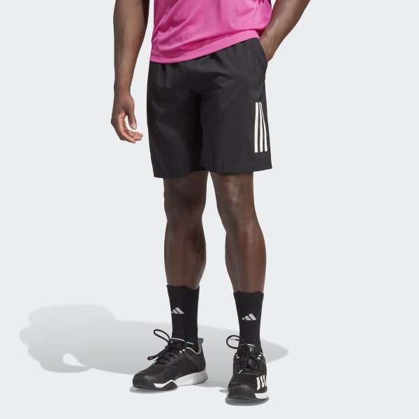 Мужские шорты adidas Club 3-Stripes Tennis Shorts (Черные)