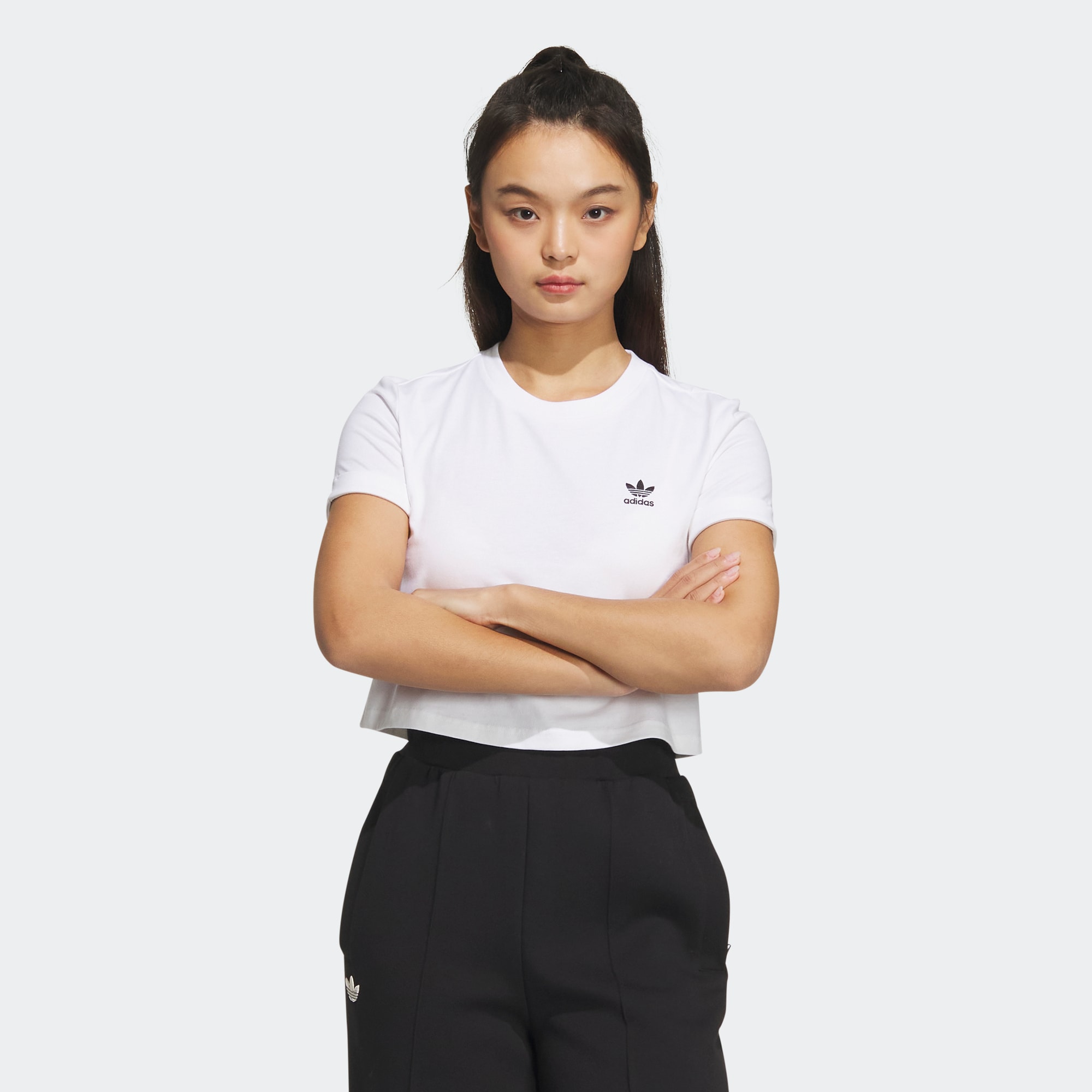 Женский топ adidas ADICLUB CROP TOP белый