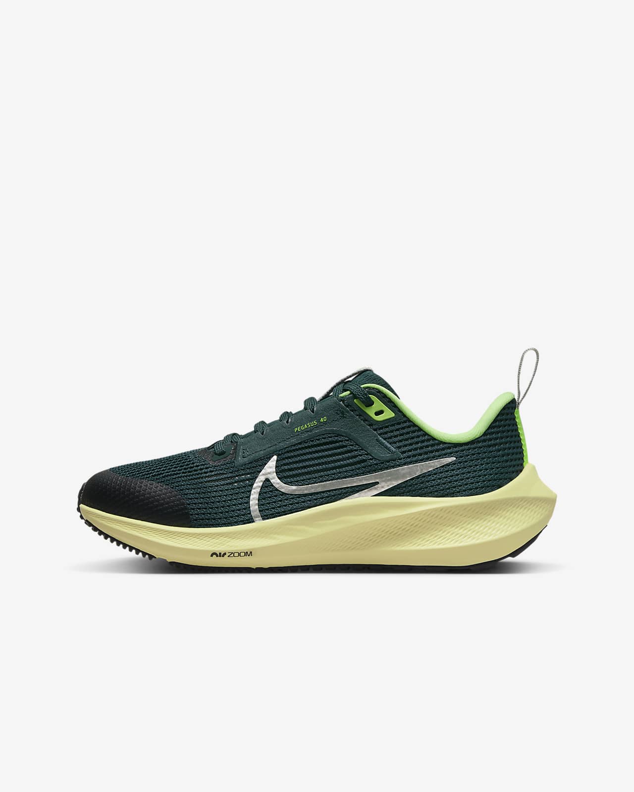 Детские кроссовки Nike Pegasus 40 (GS) зеленые