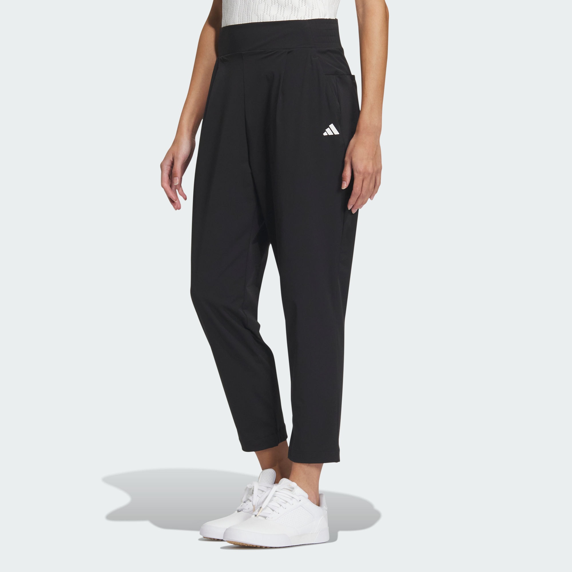 Женские брюки adidas STRETCH PULL-ON ANKLE PANTS черные