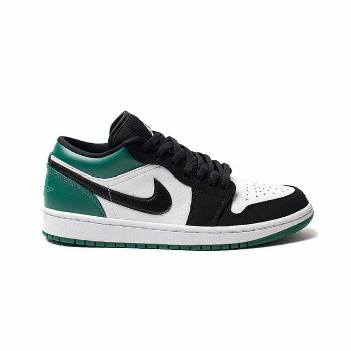 Кроссовки Nike Air Jordan 1 Low White Black Mystic Green