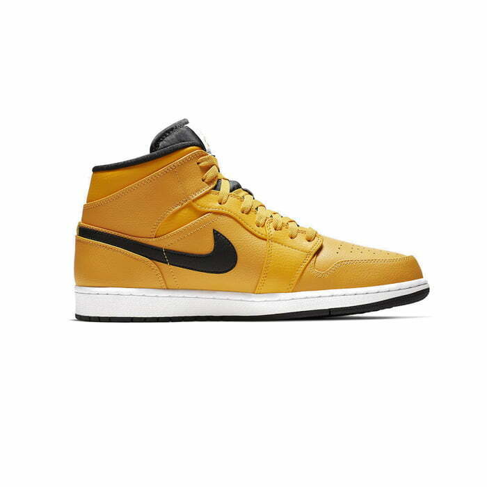 Кроссовки Nike Air Jordan 1 Mid University Gold Black