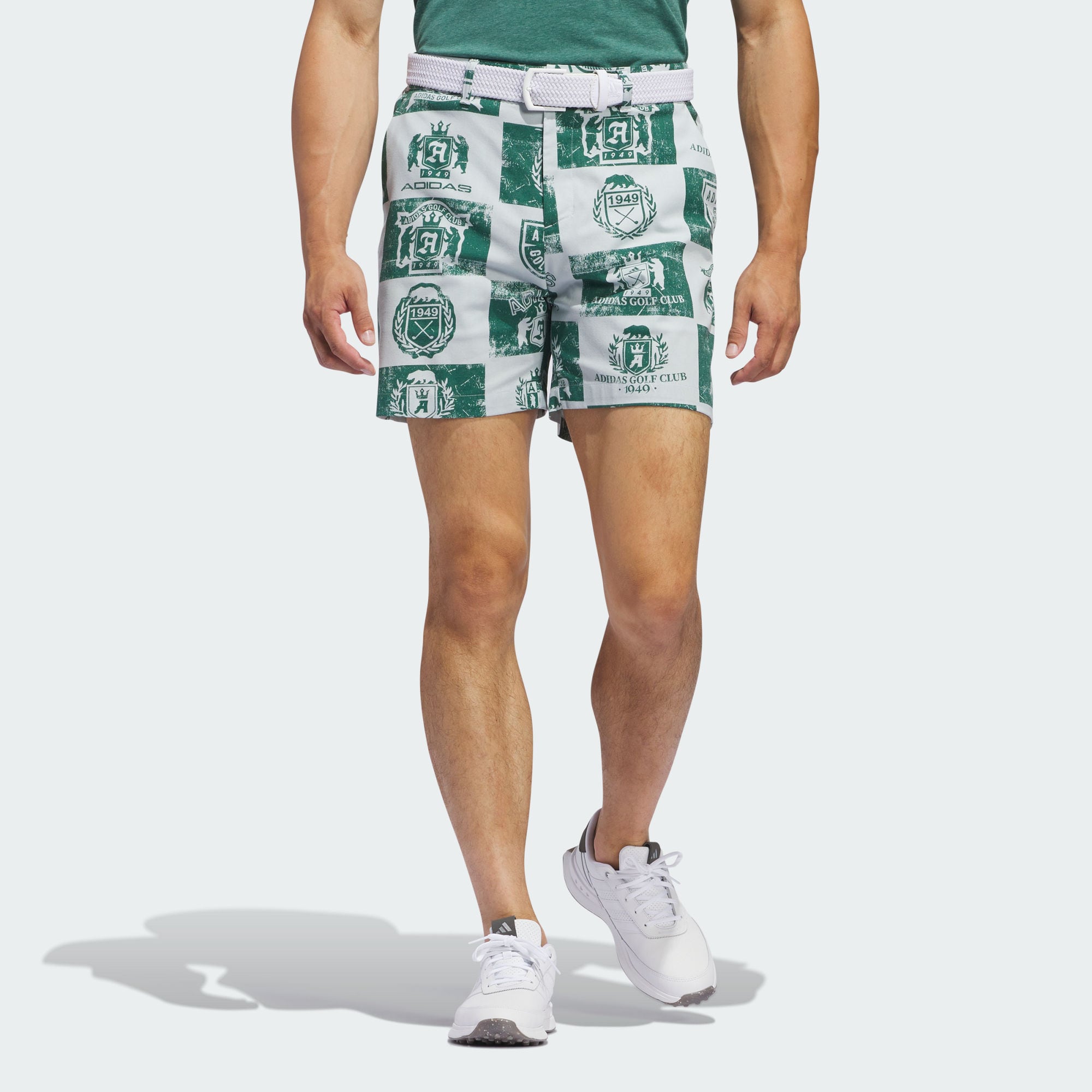 Мужские шорты adidas GO-TO PRINTED SHORTS зеленые