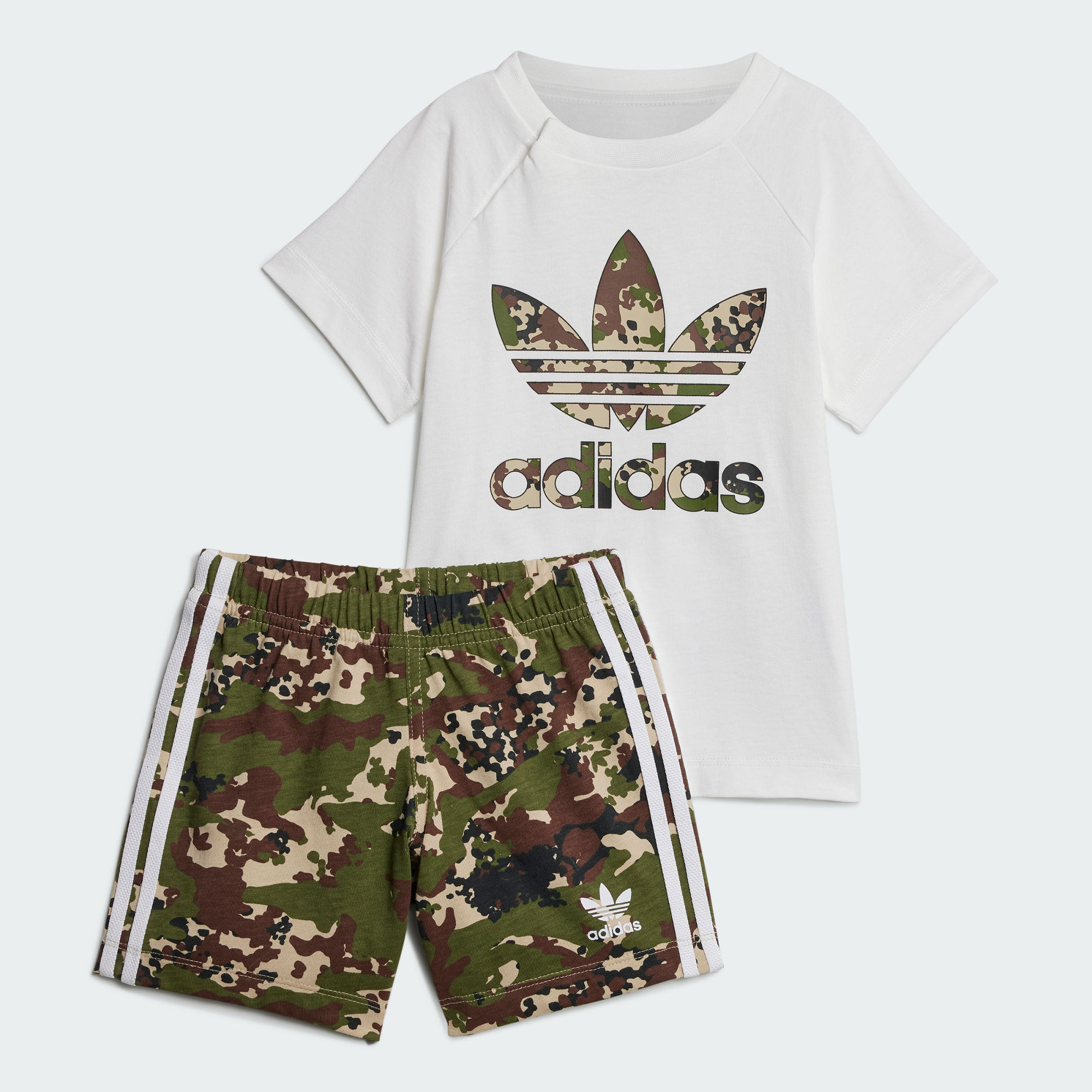 Детский комплект adidas CAMO SHORT TEE SET IS3263