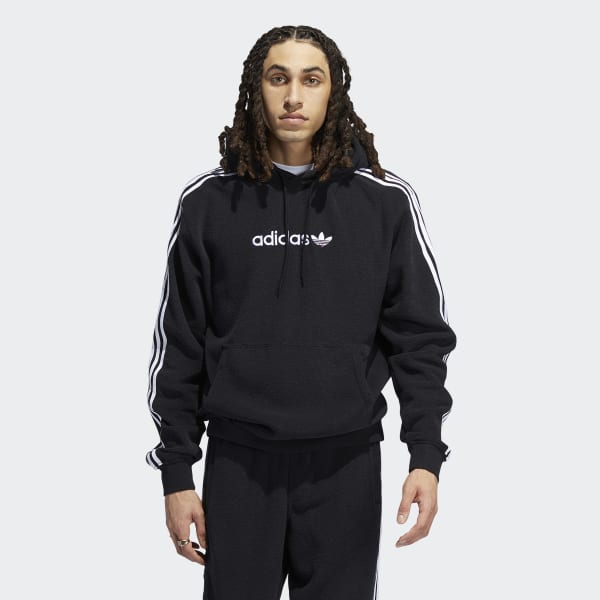 Мужская толстовка adidas SPRT Comfort 3-Stripes Hoodie (Черная)