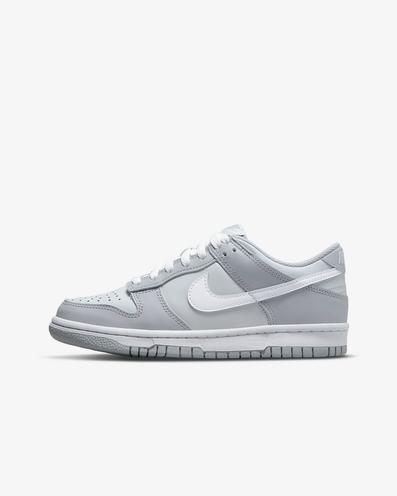 Детские кроссовки Nike Dunk Low (GS) белые