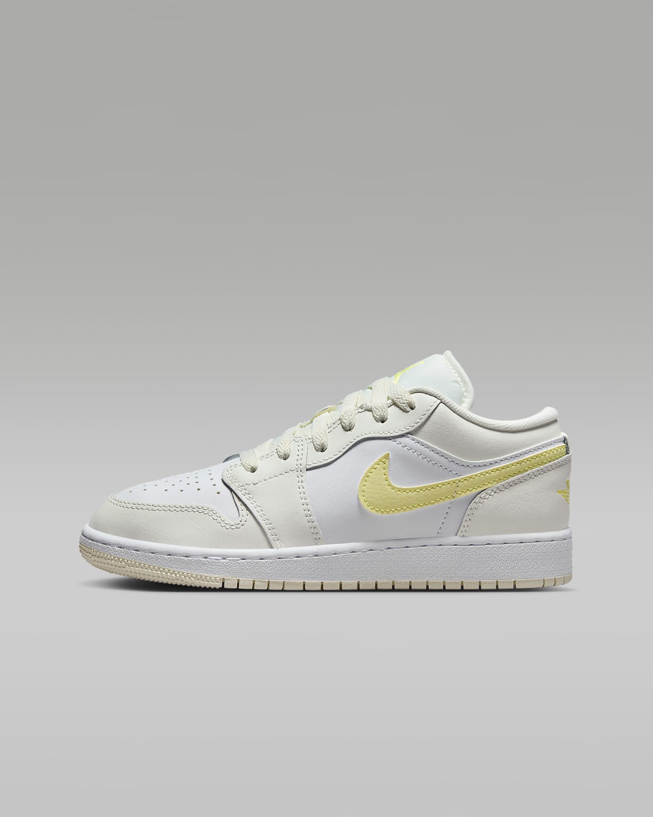 Детские кроссовки nike Air Jordan 1 Low (GS) белые