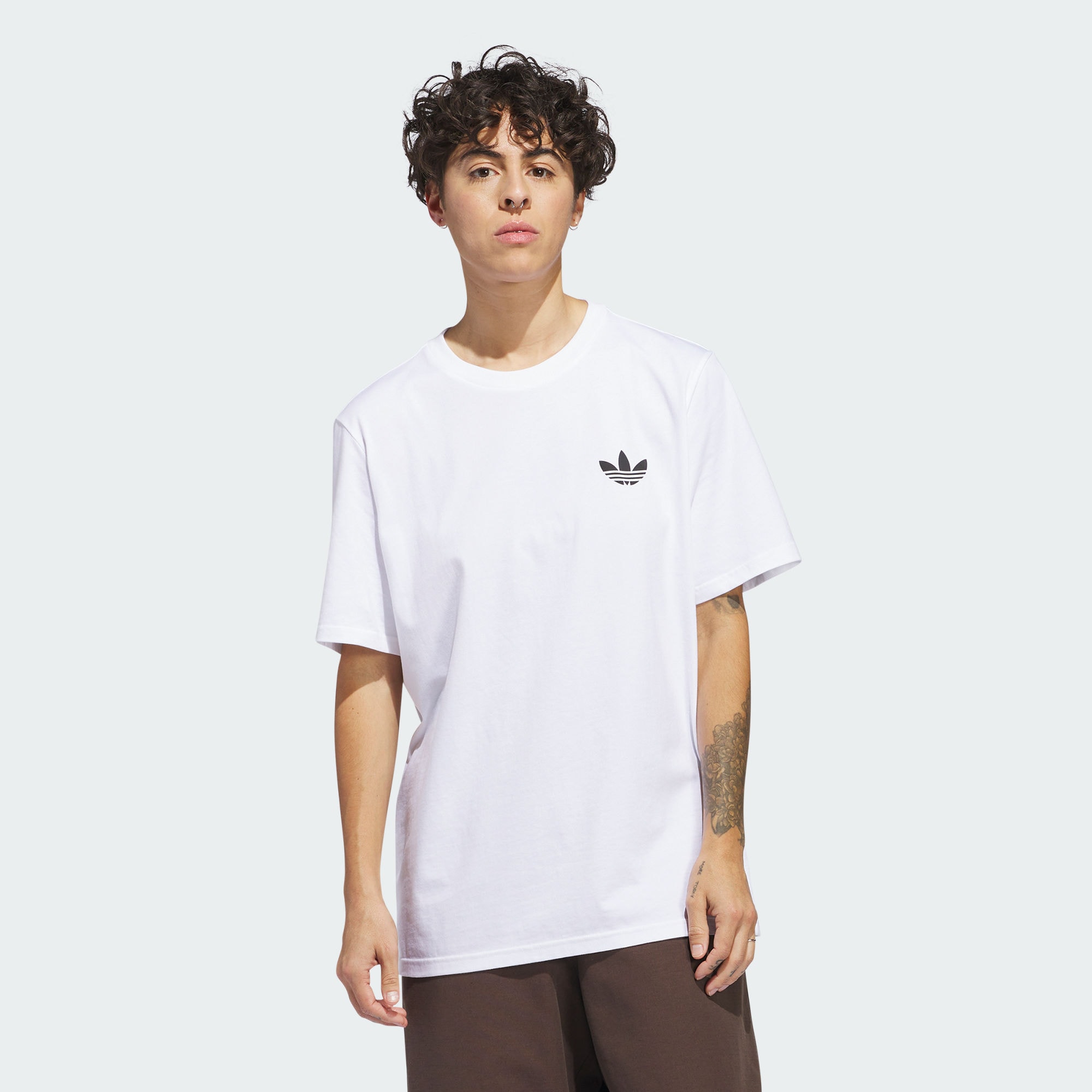 Мужская футболка adidas 4.0 STRETCH LOGO SHORT-SLEEVE TEE черно-белая