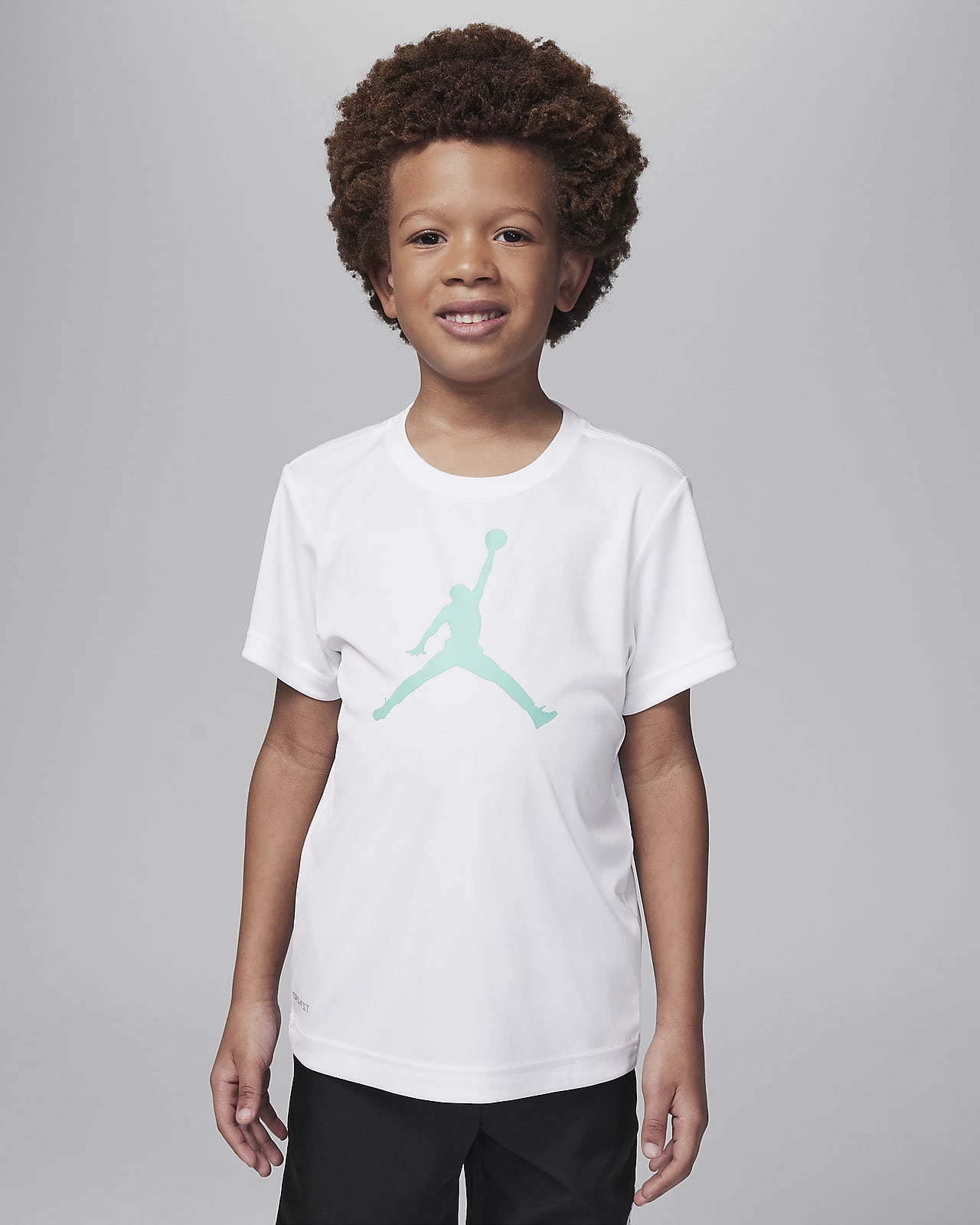 Детская футболка nike Jordan Dri-FIT зеленая