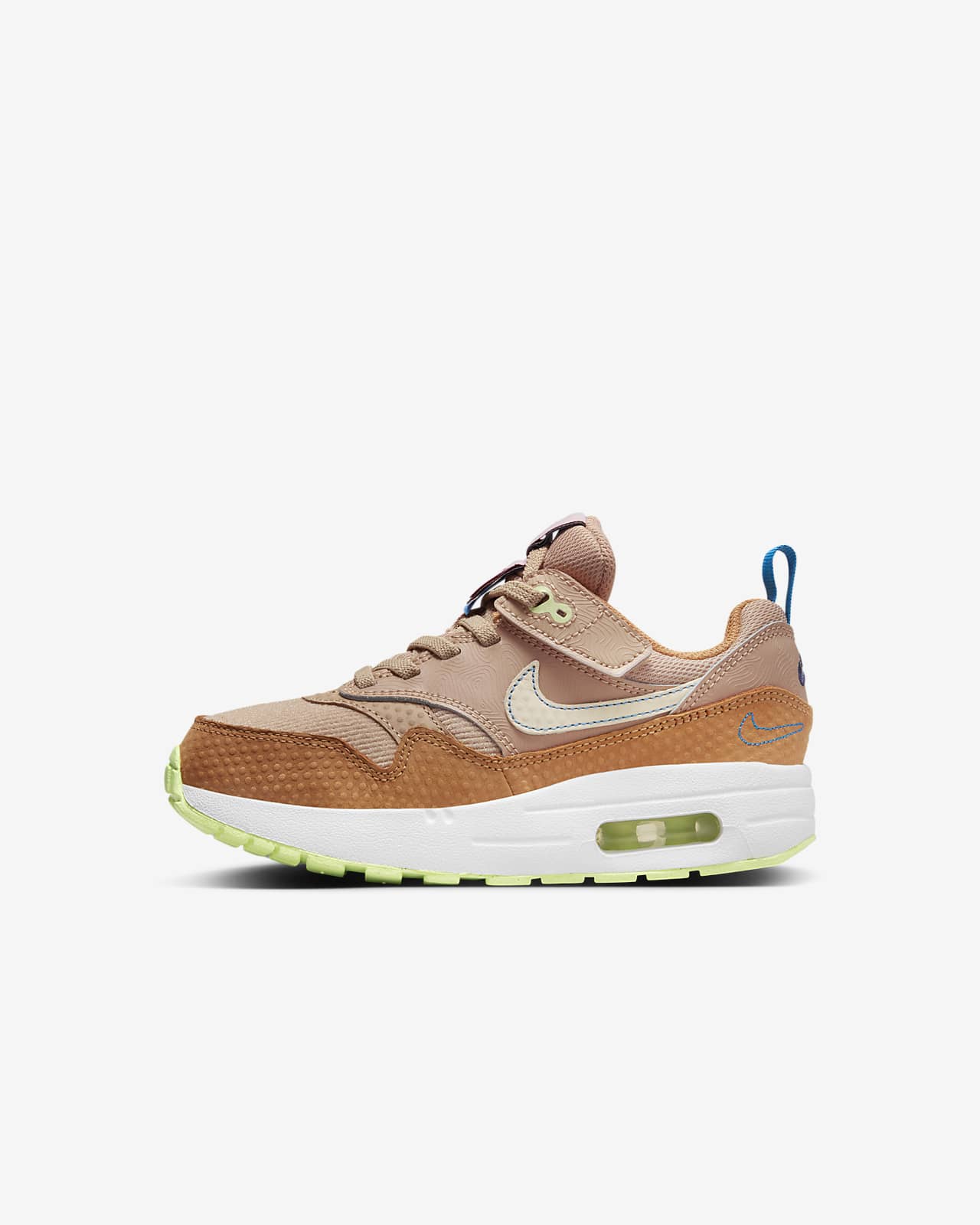 Детские кроссовки Nike Air Max 1 EasyOn SE (PS) желтые