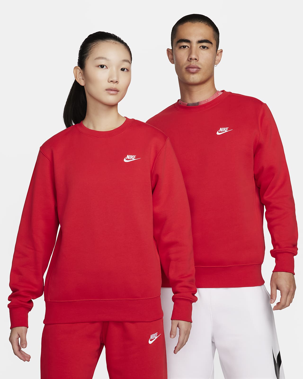 Мужской топ Nike Sportswear Club Fleece белый