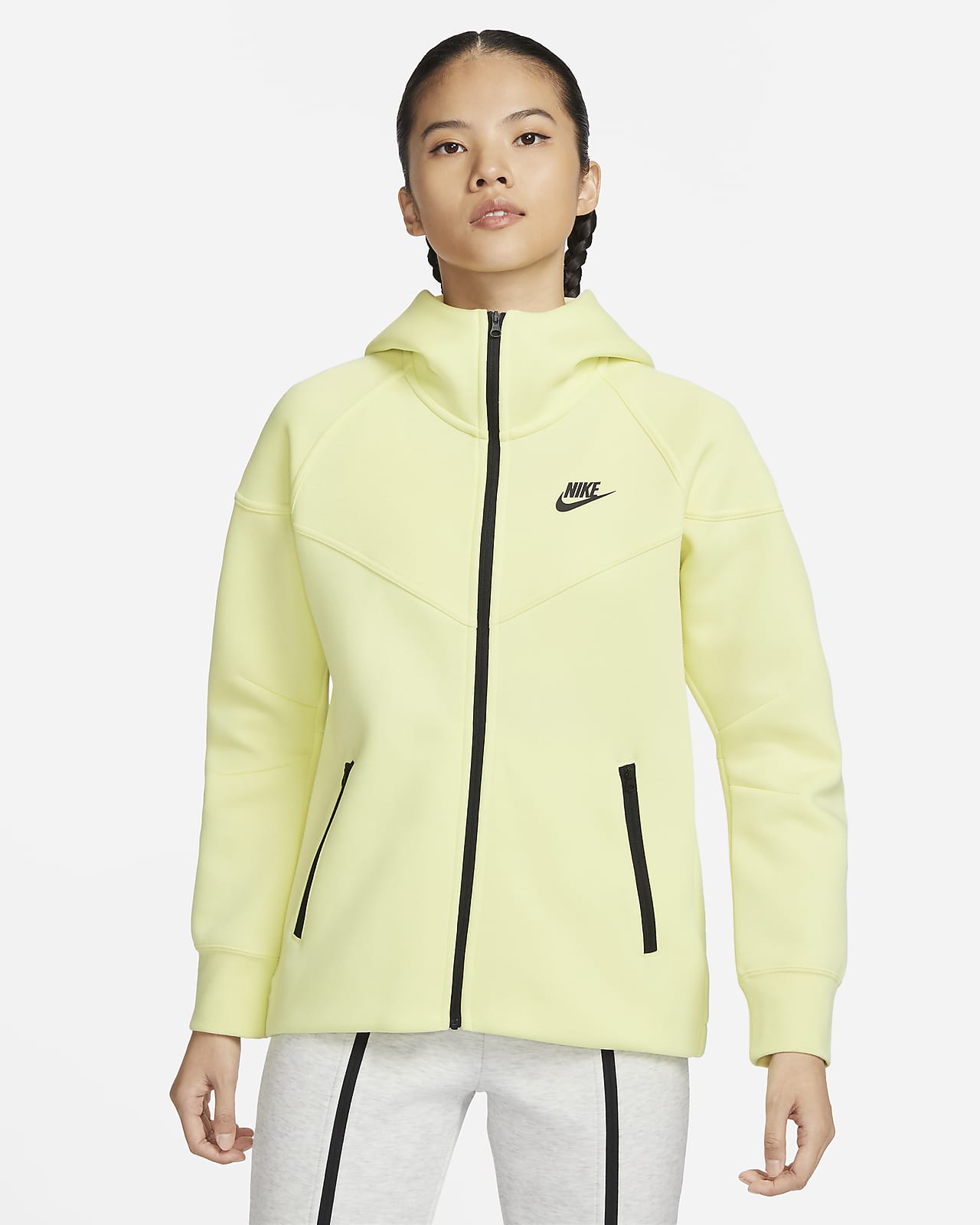 Женская толстовка Nike Sportswear Tech Fleece Windrunner черная