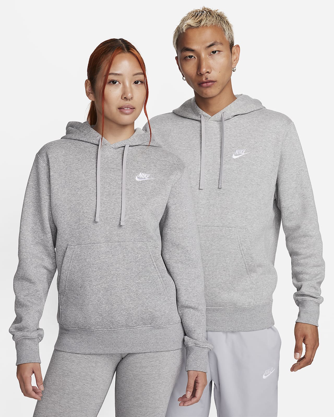 Мужская толстовка Nike Sportswear Club Fleece белая